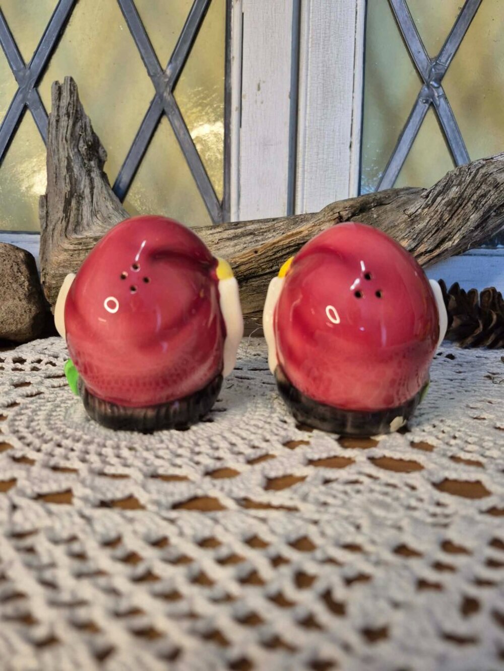 LEFTON 1950s Vintage Red Pixie Elf Salt & Pepper Shakers - Picture 5 of 12